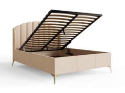 GFW Pettine End Lift Ottoman Storage Bed-Natural-Kingsize - thumbnail 6