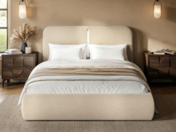 Solace+Co Stille Ottoman Bed with LED Lighting Cream Double - thumbnail 2