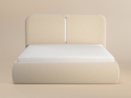 Solace+Co Stille Ottoman Bed with LED Lighting Cream Double - thumbnail 6