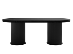 LPD Rina Dining Table 6 Seater Black Ash Veneer - thumbnail 7