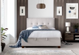 Kaydian Walkworth Fabric Ottoman Storage Bed in Maskat Clay - Double - thumbnail 3