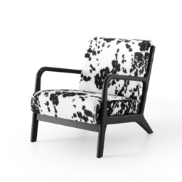 Living & Home Velvet Upholstered Armchair - thumbnail 5