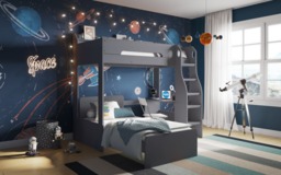Flair Cosmic L Shaped Bunk Bed Grey - thumbnail 2