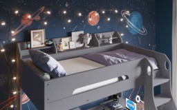 Flair Cosmic L Shaped Bunk Bed Grey - thumbnail 4