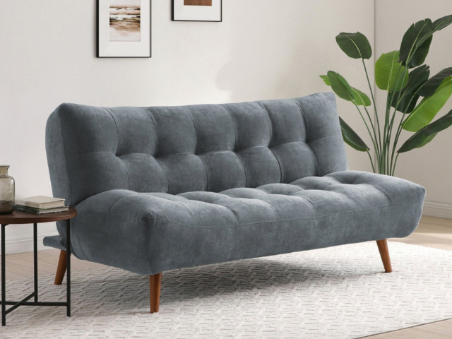 Kyoto Lux Chenille Clic Clac Sofa Bed Denim - image 1