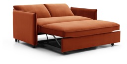 Hyton Sofa Bed - Athena Burnt Orange Velvet - thumbnail 4
