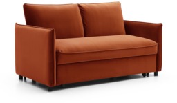 Hyton Sofa Bed - Athena Burnt Orange Velvet - thumbnail 3