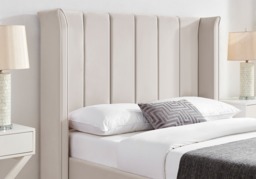Limelight Polaris Recycle Fabric Bed Frame-Natural-Double - thumbnail 3