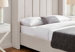 Limelight Polaris Recycle Fabric Bed Frame-Natural-Double - thumbnail 4