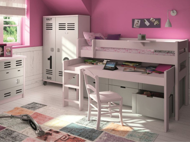 " Mathy By Bols Dominique Mid Sleeper Bed with Desk & Drawer" - image 1