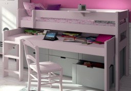 " Mathy By Bols Dominique Mid Sleeper Bed with Desk & Drawer" - thumbnail 2
