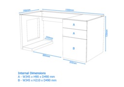 Alphason Sorbonne Executive Desk - thumbnail 6