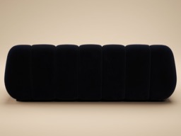 SOLACE+CO Macy Large 3 Seater Sofa Black Velvet - thumbnail 5