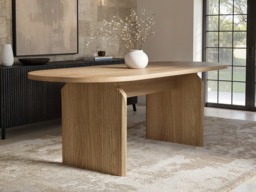 "SOLACE+CO Varm Oak Extendable Table & Aiko Green Chairs Dining Set 8 Chairs " - thumbnail 3