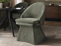 "SOLACE+CO Varm Oak Extendable Table & Aiko Green Chairs Dining Set 8 Chairs " - thumbnail 4