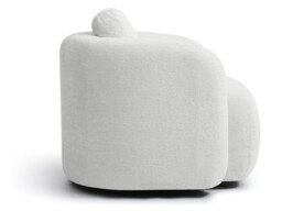 Kyoto Mitch Chenille Swivel Accent Chair Natural - thumbnail 4