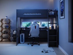 Flair Skyhigh Single Gaming High Sleeper Anthracite - thumbnail 2