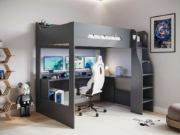 Flair Skyhigh Single Gaming High Sleeper Anthracite
