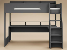 Flair Skyhigh Single Gaming High Sleeper Anthracite - thumbnail 5