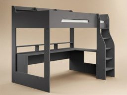 Flair Skyhigh Single Gaming High Sleeper Anthracite - thumbnail 4