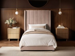 Flair Tiggy Single Ottoman Bed Velvet Pink - thumbnail 3