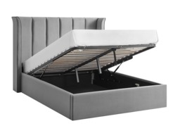 Limelight Polaris Recycle Fabric Ottoman Bed Frame-Double-Silver - thumbnail 7