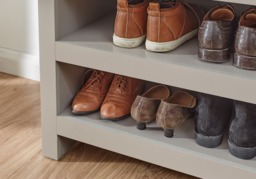 GFW Lancaster Simple Shoe Storage Bench-Grey - thumbnail 5