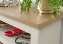 GFW Lancaster Simple Shoe Storage Bench-Grey - thumbnail 4
