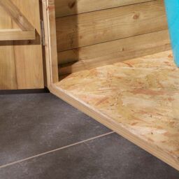 Rowlinson 4x4 Shiplap Pent Shed Double Door - thumbnail 6