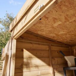 Rowlinson 4x4 Shiplap Pent Shed Double Door - thumbnail 5