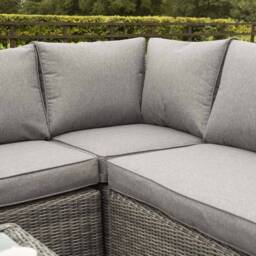 Rowlinson Bunbury Corner Sofa Set Grey Weave - thumbnail 4