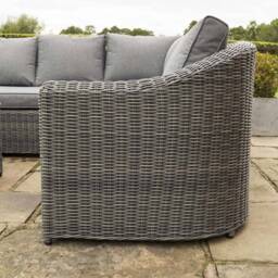 Rowlinson Bunbury Corner Sofa Set Grey Weave - thumbnail 3