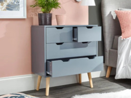 GFW Nyborg 2+2 Drawer Chest-White - thumbnail 3