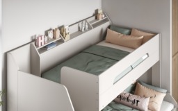 Flair Slick Staircase Triple Bunk Bed with Storage White - thumbnail 5