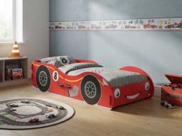 " Kidsaw Racing Car Junior Toddler Bed Red" - thumbnail 5