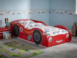 " Kidsaw Racing Car Junior Toddler Bed Red" - thumbnail 3