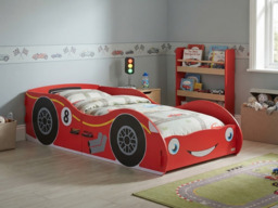 " Kidsaw Racing Car Junior Toddler Bed Red" - thumbnail 4