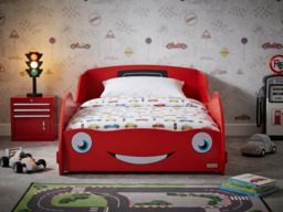 " Kidsaw Racing Car Junior Toddler Bed Red" - thumbnail 2