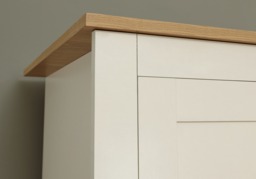 GFW Lancaster 3 Door 2 Drawer Wardrobe-Grey - thumbnail 7