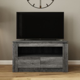 GFW Canyon 2 Drawer TV Stand Media Console Grey - thumbnail 3