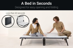 Jay-Be® CE120 Compact Folding Bed with e-Fibre Mattress, Small Double - thumbnail 7