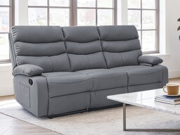 Kidsaw 3 Seater Manual Recliner Sofa Grey - thumbnail 4