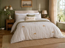 Wylder Ramble Hares Duvet Cover Set Sage-Single - thumbnail 2