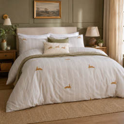 Wylder Ramble Hares Duvet Cover Set Sage-Single