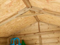 Rowlinson Shiplap Apex Shed Double Door 8x6cm - thumbnail 5
