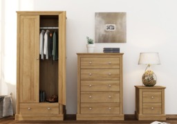 LPD Devon Oak 5 Drawer Chest - thumbnail 2