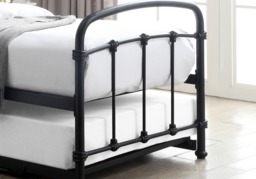 Flintshire Furniture Mostyn Black Metal Guest Bed - thumbnail 4