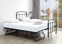 Flintshire Furniture Mostyn Black Metal Guest Bed - thumbnail 3