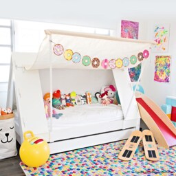 Mathy by Bols Tent Single Cabin Bed with Trundle Drawer - thumbnail 1