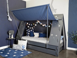 Mathy by Bols Tent Single Cabin Bed with Trundle Drawer - thumbnail 6